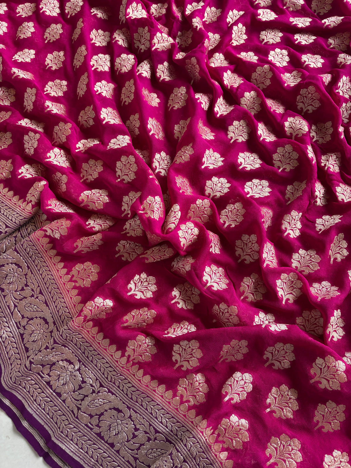 Khaddi Georgette Banarasi Saree