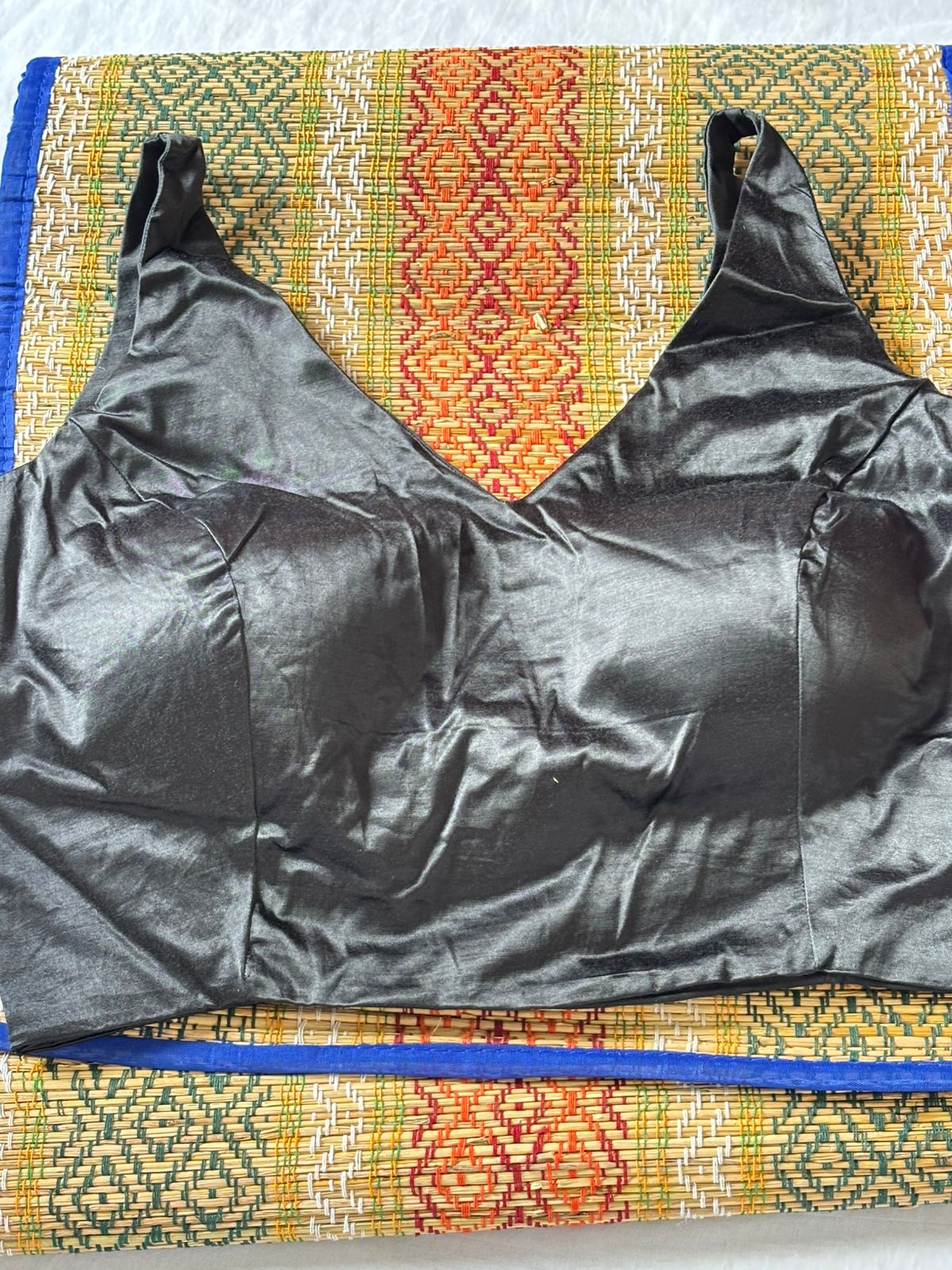Handwoven Black Banarasi Pure Silk Stitched Blouse