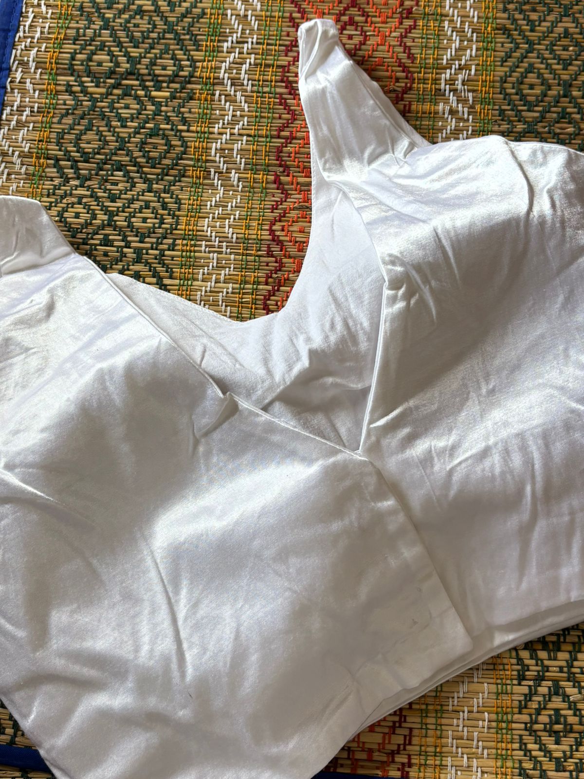 Handwoven Cream Colour Banarasi Pure Silk Stitched Blouse