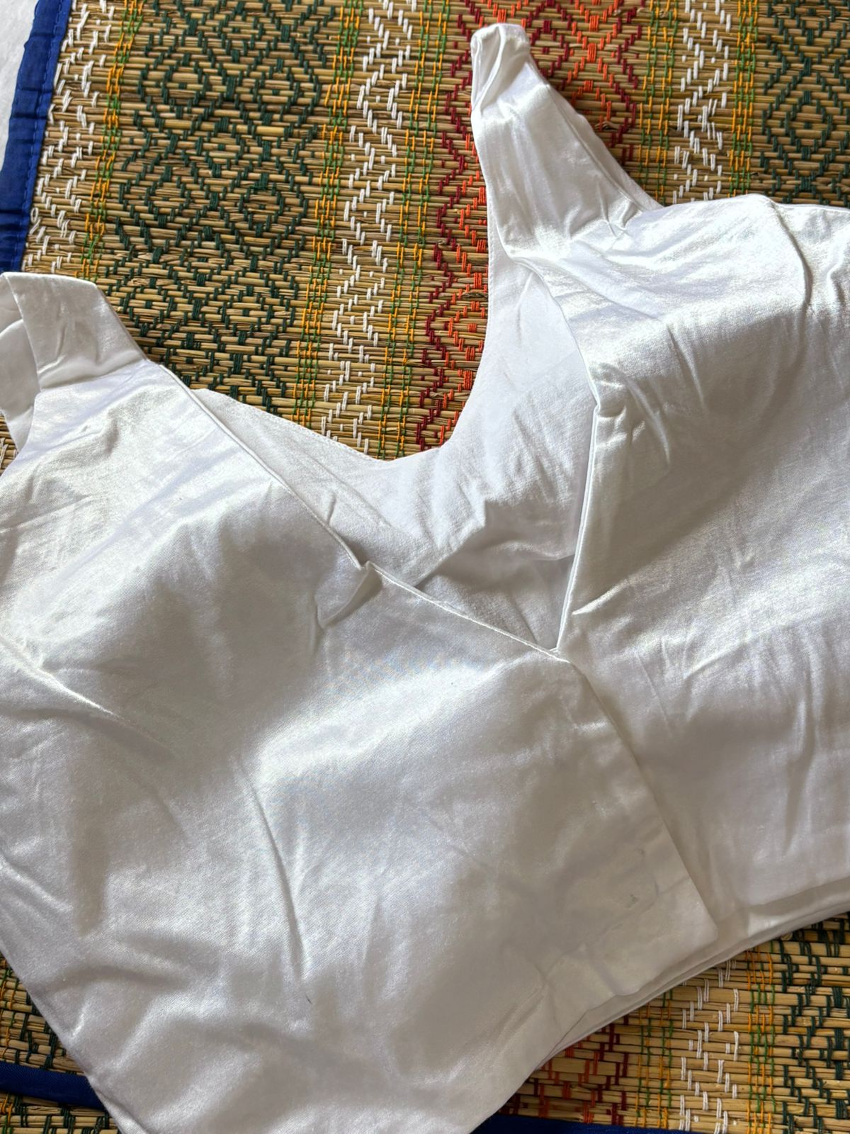 Handwoven Cream Colour Banarasi Pure Silk Stitched Blouse