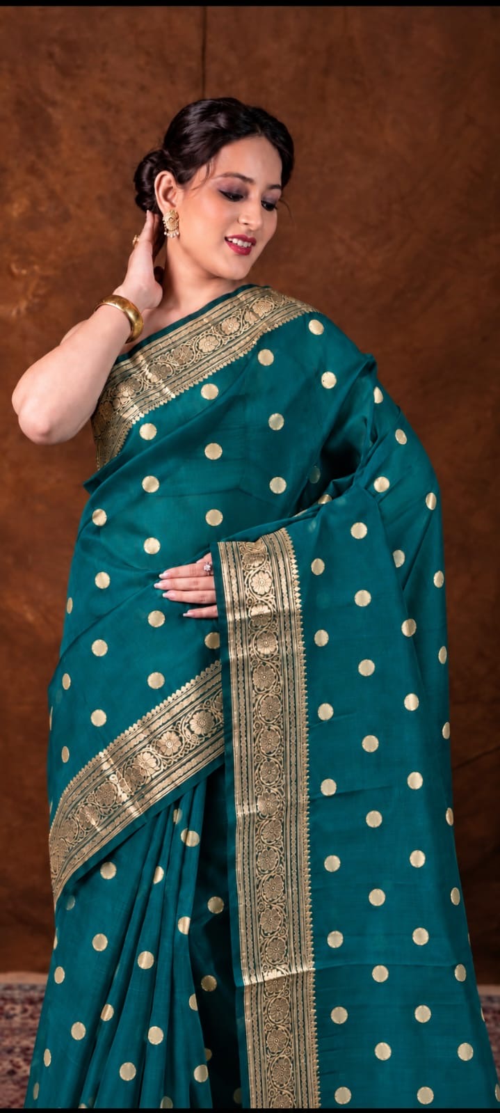 Banarasi Kora Organza Sari