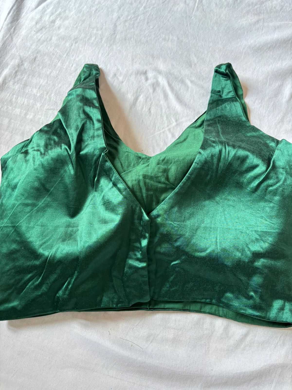 Handwoven Darkgreen Banarasi Pure Silk Stitched Blouse