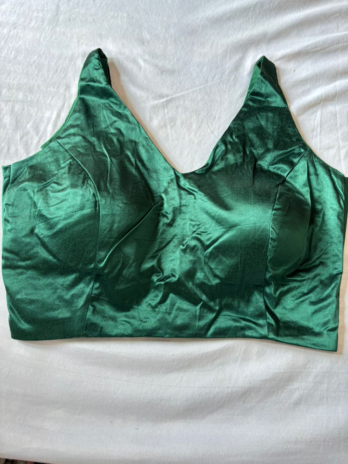 Handwoven Darkgreen Banarasi Pure Silk Stitched Blouse
