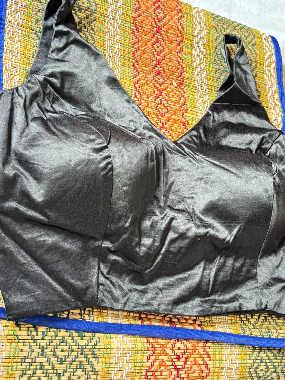 Handwoven Black Banarasi Pure Silk Stitched Blouse