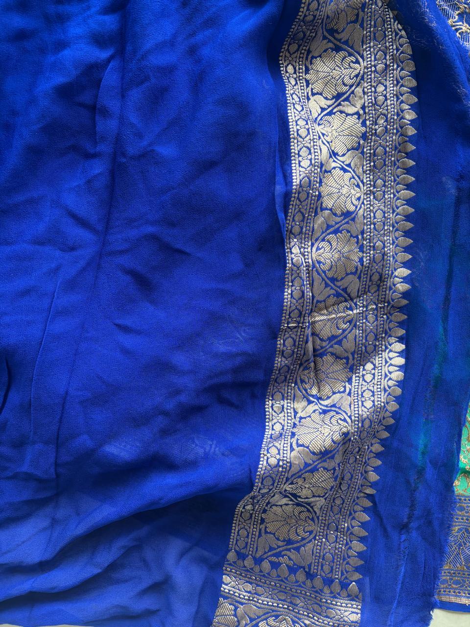 Khaddi Banarasi Georgette Saree